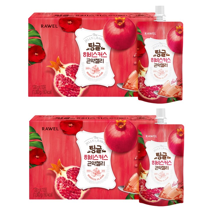 로엘 히비스커스 곤약젤리, 130g, 20개