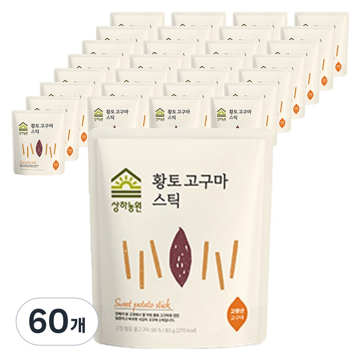 상하농원 고창 황토고구마 스틱, 60g, 60개