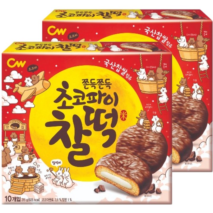 청우식품 초코파이찰떡 12p, 215g, 2개