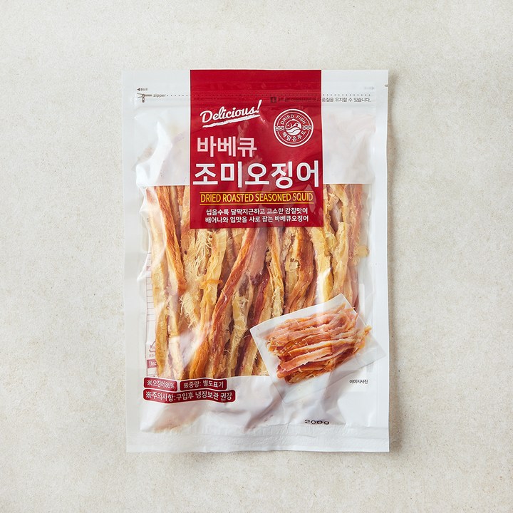 해맑은푸드 바베큐 조미오징어, 1개, 200g