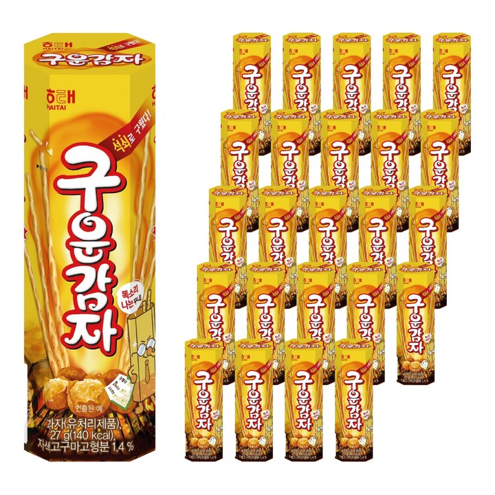 해태제과 구운감자, 27g, 25개