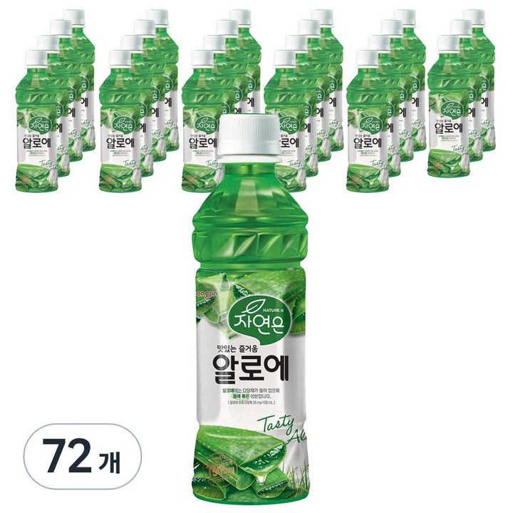 자연은 알로에 음료, 340ml, 72개