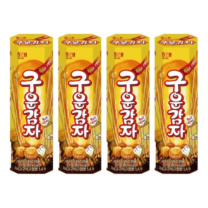 해태제과 구운감자, 27g, 4개