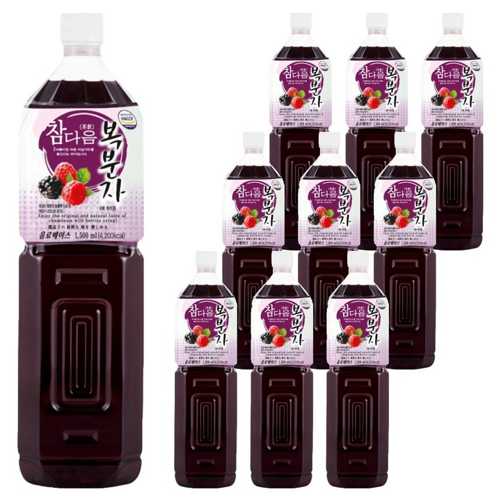 파낙스 참다음 복분자 음료베이스, 1.5L, 10개