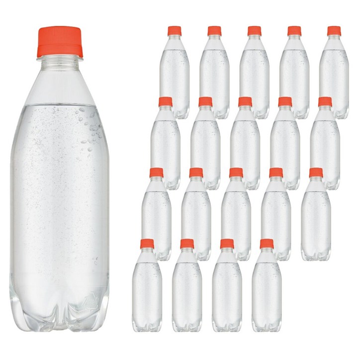 라인바싸 탄산음료 자몽 무라벨, 500ml, 20개