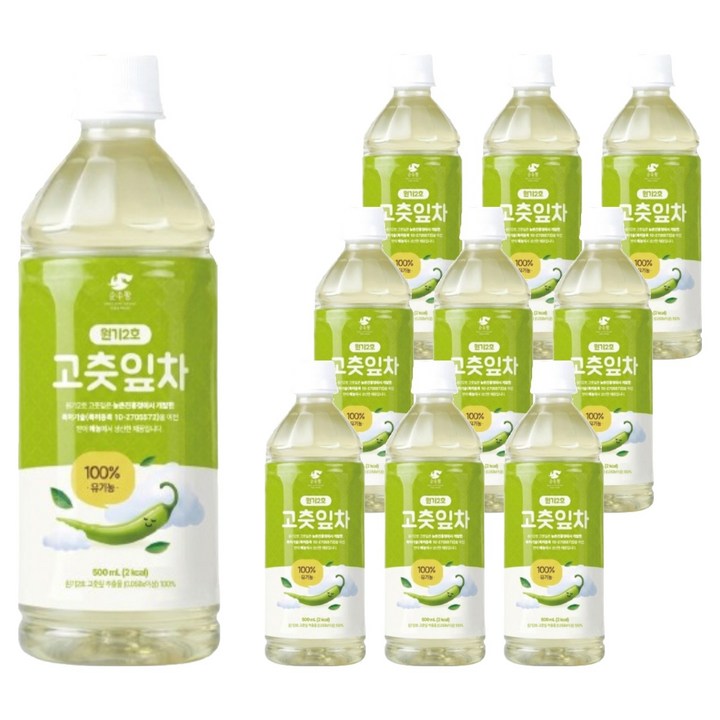 순수람 원기2호 고춧잎차, 500ml, 10개