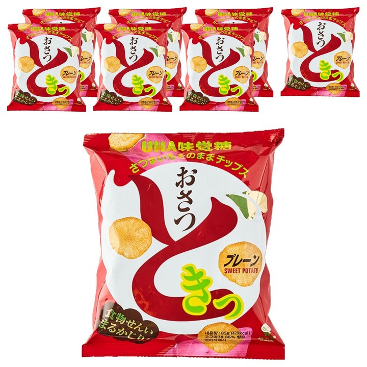 유하미카쿠토 오사츠도키 플레인 고구마칩, 85g, 8개