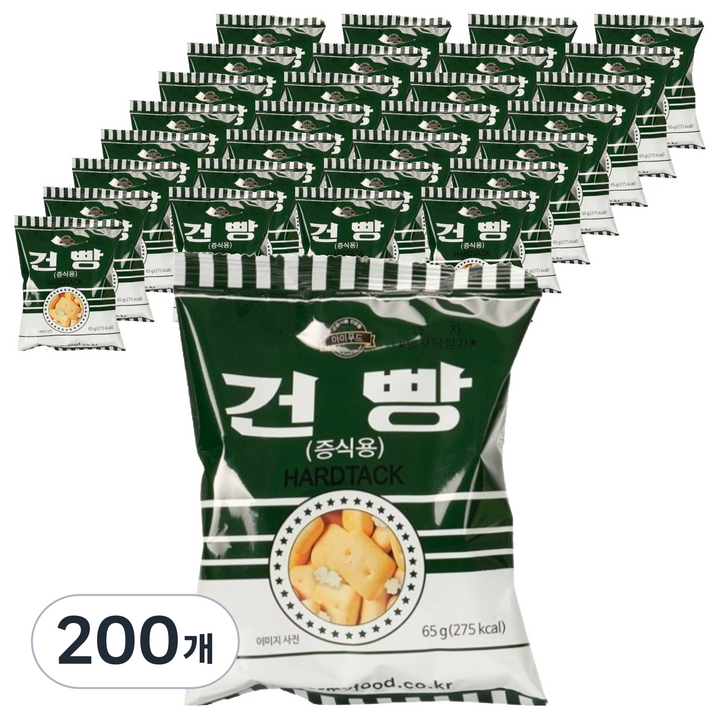 아미푸드 밀 건빵, 65g, 200개