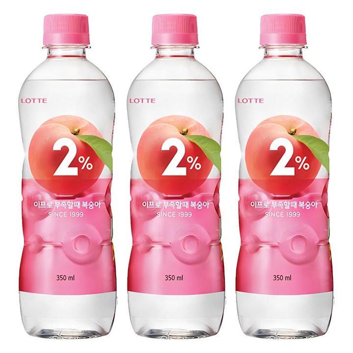 이프로 부족할때 복숭아, 350ml, 3개