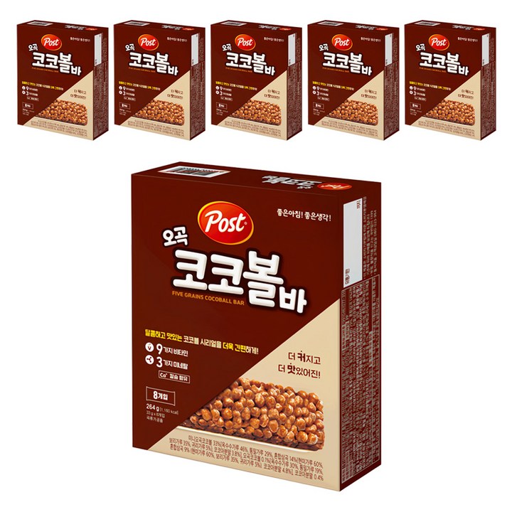 포스트 오곡 코코볼바, 264g, 6개