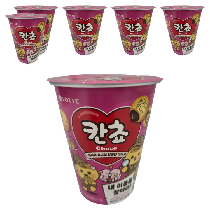 롯데웰푸드 칸쵸 초코 컵, 88g, 6개