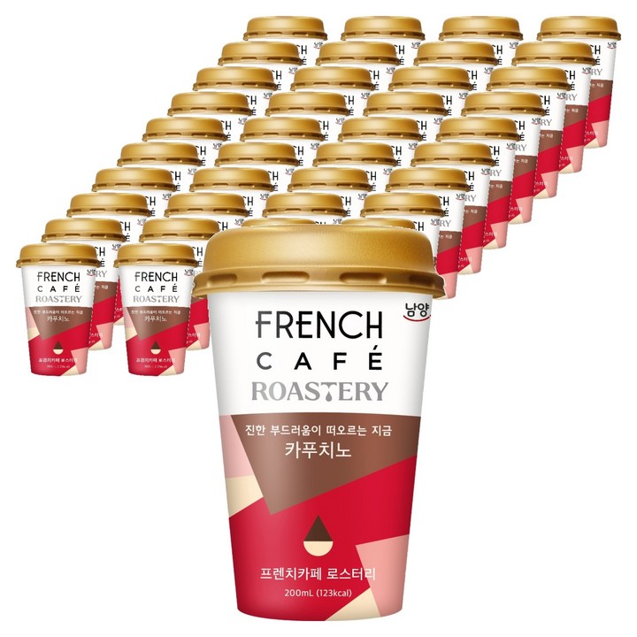 프렌치카페 로스터리 카푸치노, 200ml, 40개