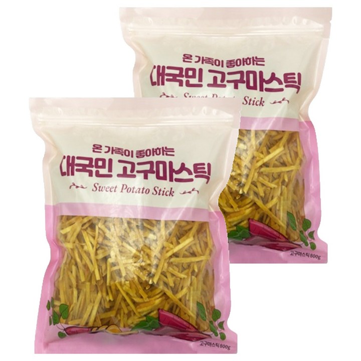 대국민 고구마스틱, 800g, 2개