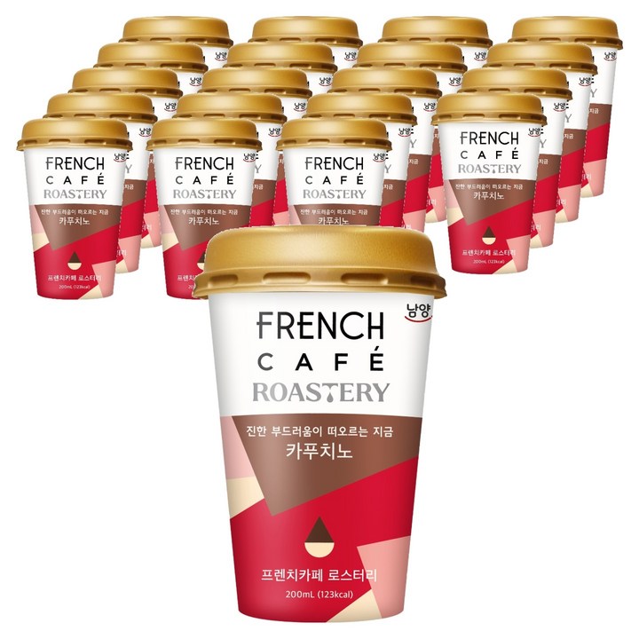 프렌치카페 로스터리 카푸치노, 200ml, 20개