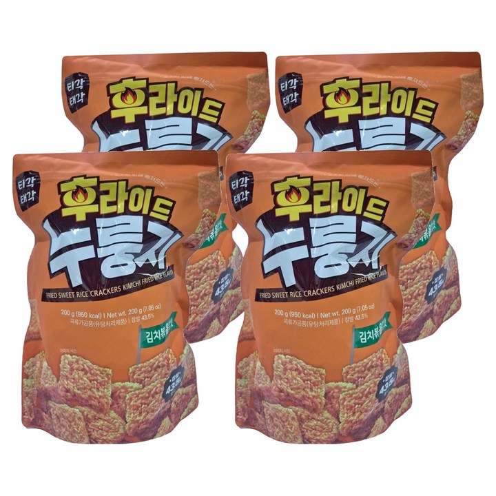 티각태각 후라이드 누룽지 김치볶음밥맛, 200g, 4개