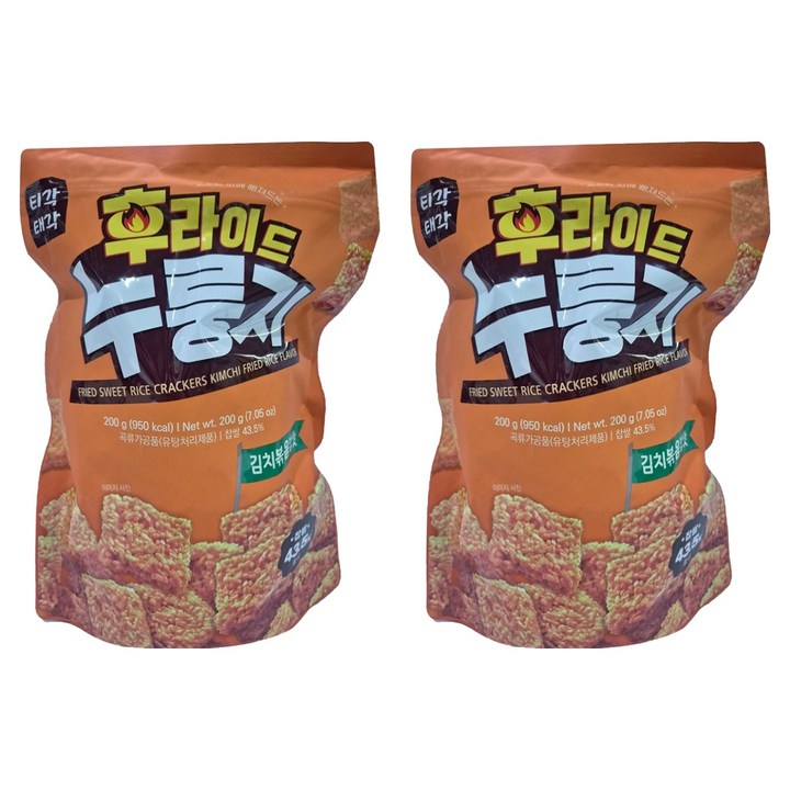 티각태각 후라이드 누룽지 김치볶음밥맛, 200g, 2개