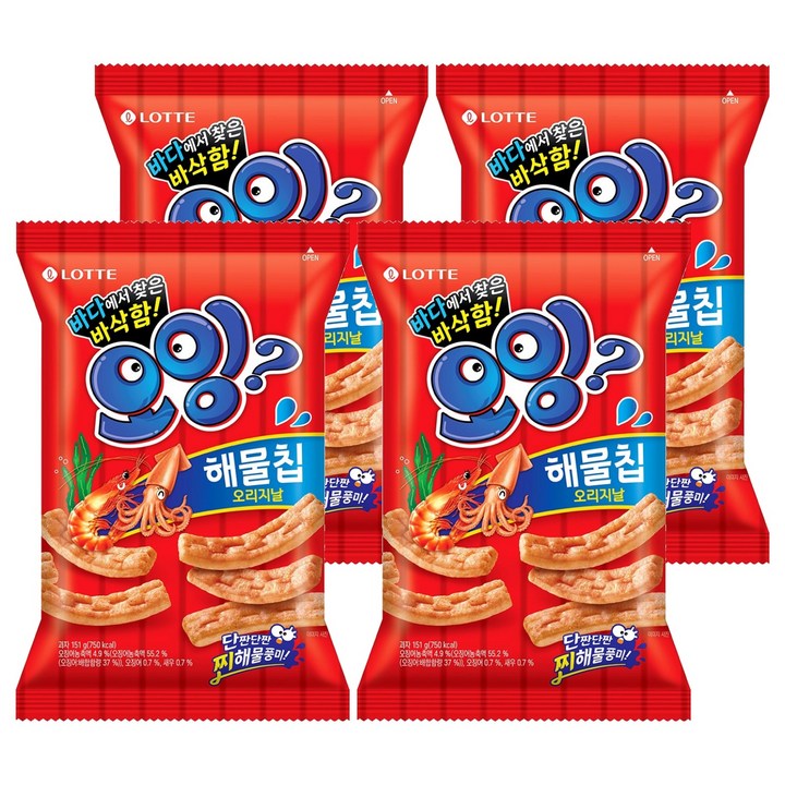 롯데웰푸드 오잉, 151g, 4개