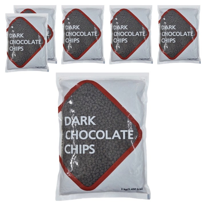 SKY 다크초코칩, 1kg, 6개