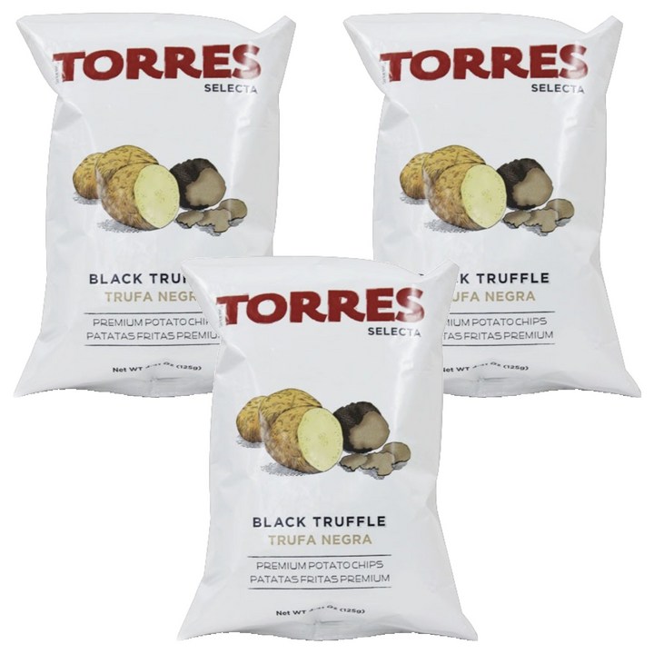 토레스 셀렉타 블랙트러플 감자칩, 125g, 3개