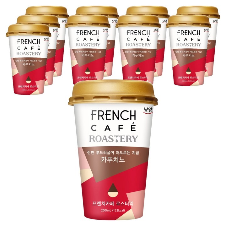 프렌치카페 로스터리 카푸치노, 200ml, 10개