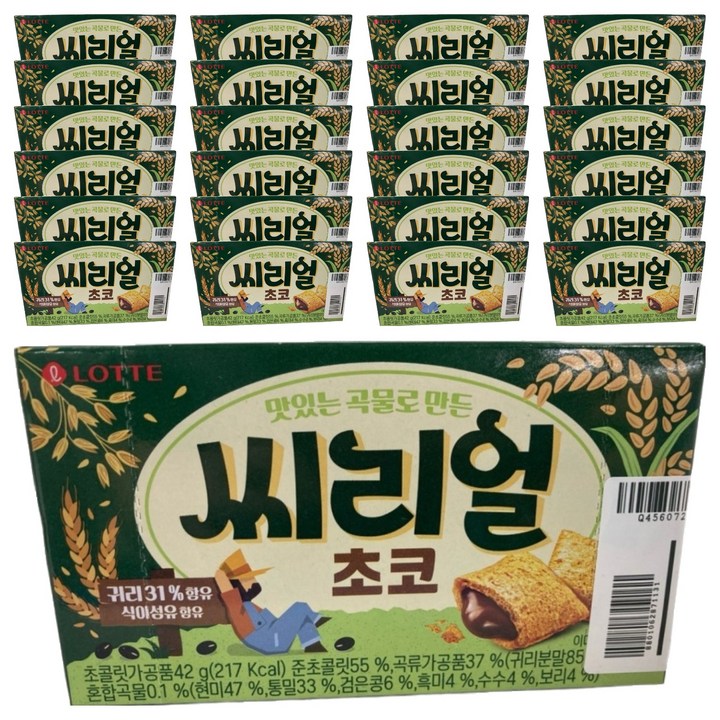 롯데웰푸드 씨리얼 초코, 42g, 25개