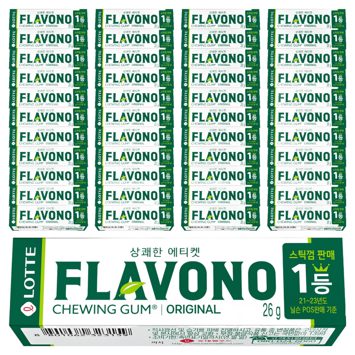 롯데웰푸드 후라보노 오리지날 9p, 26g, 60개