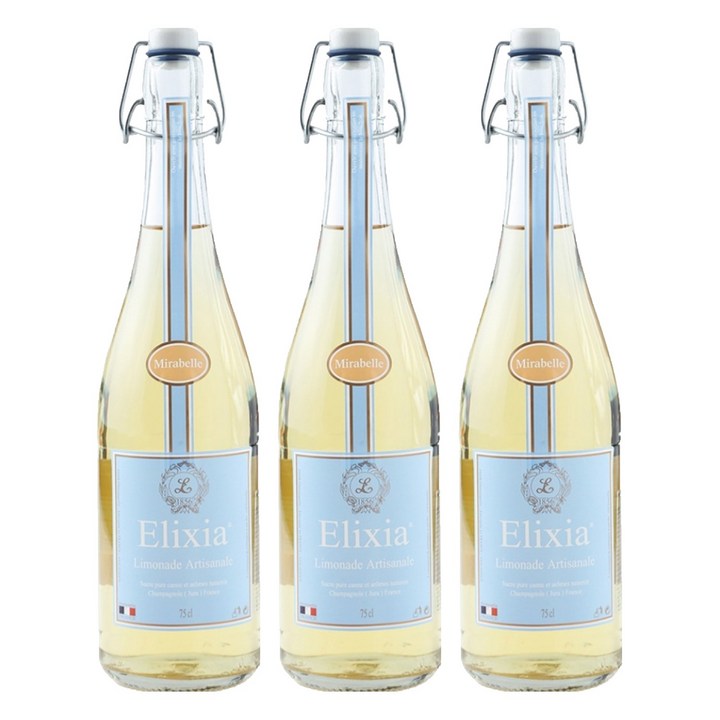 엘릭시아 자두맛 탄산음료, 750ml, 3개