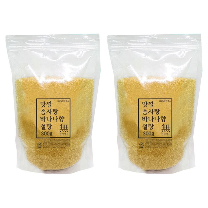 맛깔 바나나향 솜사탕 설탕 30인분, 300g, 2개