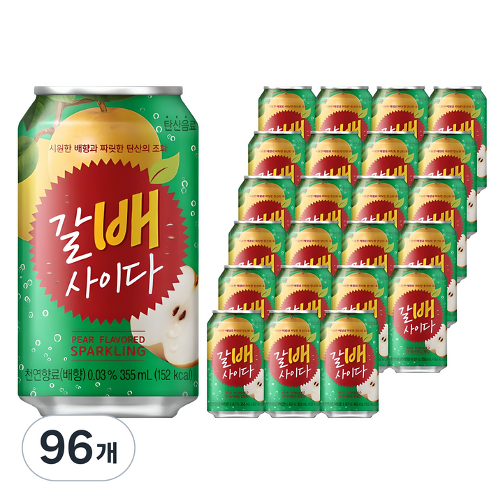 해태htb 갈배사이다, 355ml, 96개