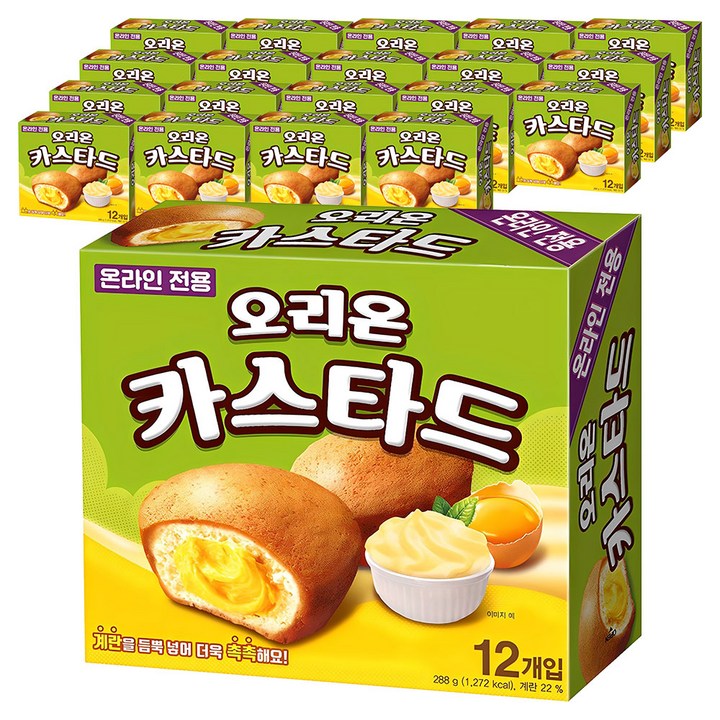 오리온 카스타드 12개입, 288g, 20개