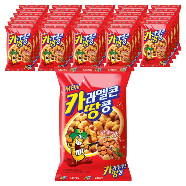크라운 카라멜콘 땅콩, 72g, 40개