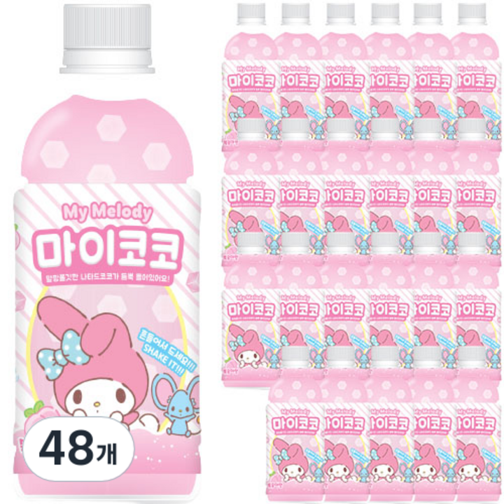 산리오 마이멜로디 마이코코 복숭아맛, 48개, 340ml
