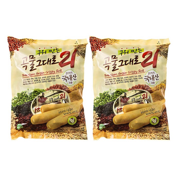 곡물그대로21 크리스피롤, 650g, 2개