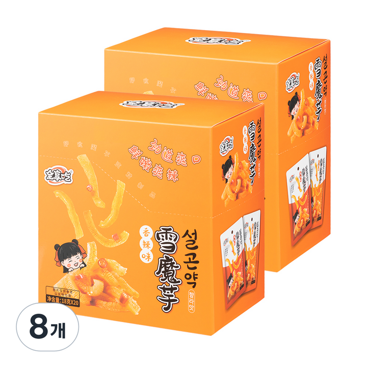 전상식 설곤약 향라맛 20p, 360g, 8개