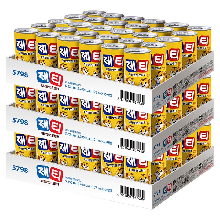 제티 초코렛맛 드링크, 175ml, 90개