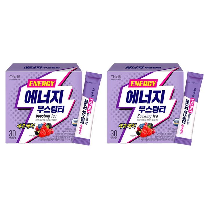 다농원 에너지 부스팅티 세븐베리, 5g, 30개입, 2개