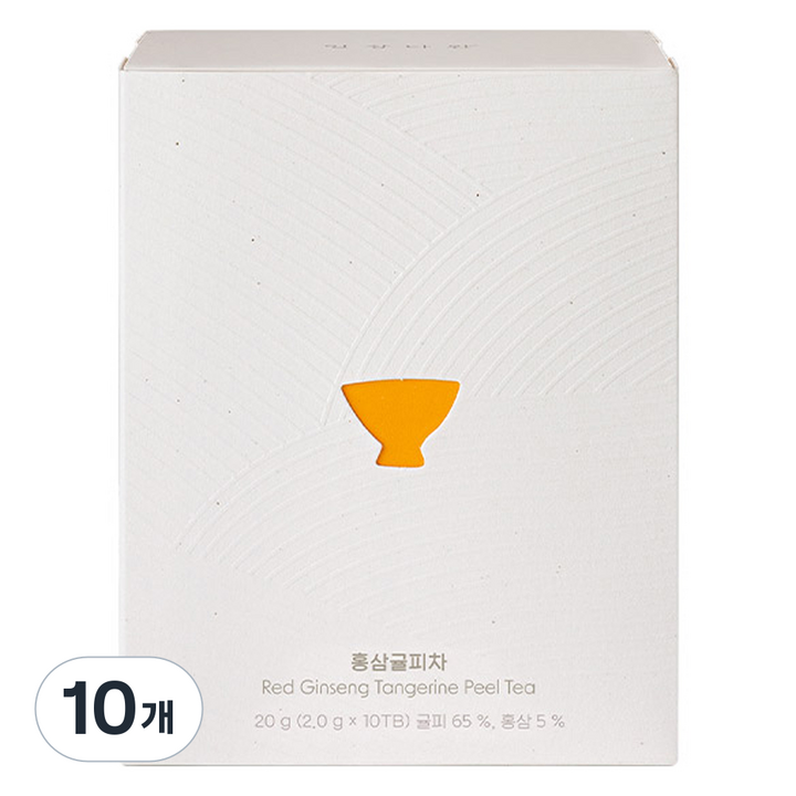 쌍계명차 일상다완 홍삼귤피차, 2g, 10개입, 10개