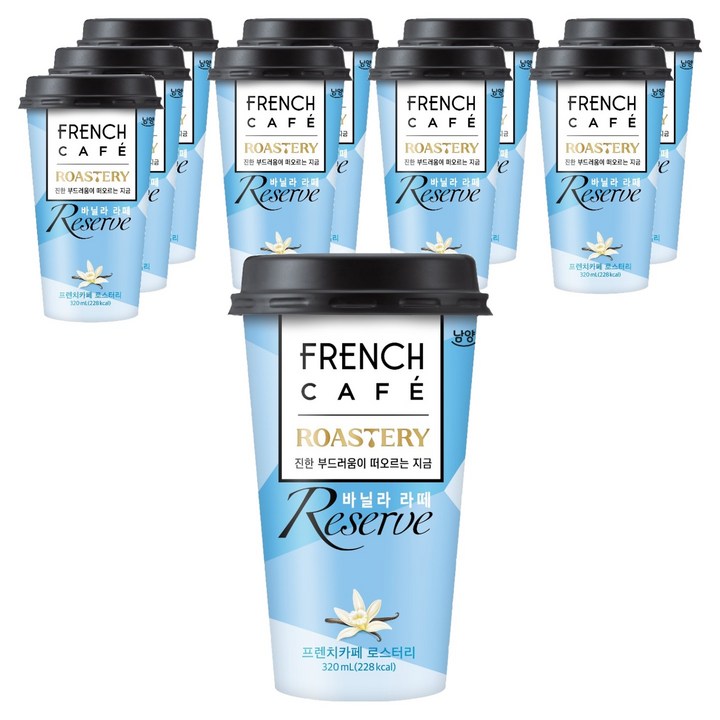 프렌치카페 바닐라 라떼 리저브 로스터리, 320ml, 10개
