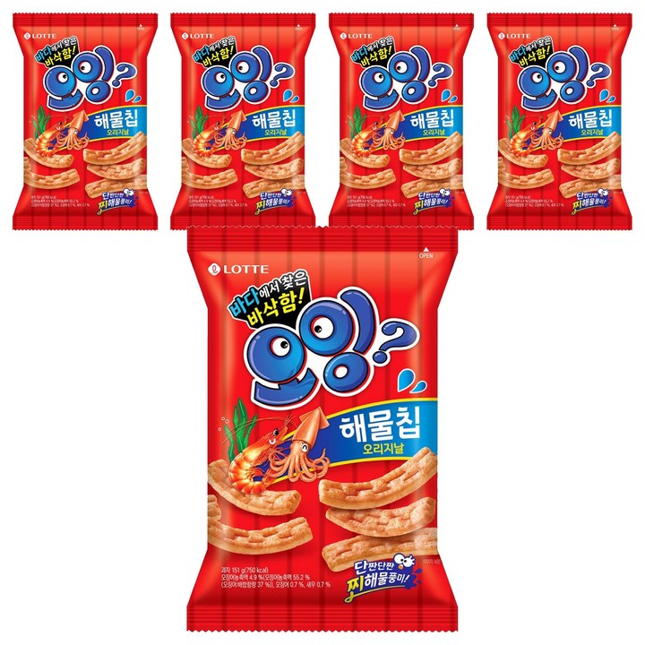 롯데웰푸드 오잉, 151g, 5개