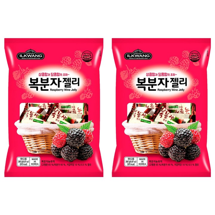 일광제과 복분자젤리, 280g, 2개