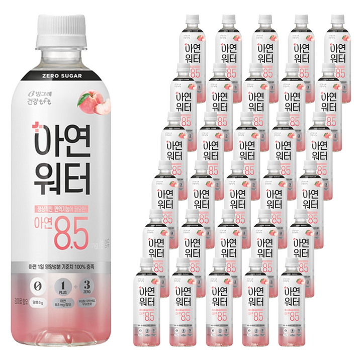 티에프티 아연 워터, 500ml, 48개