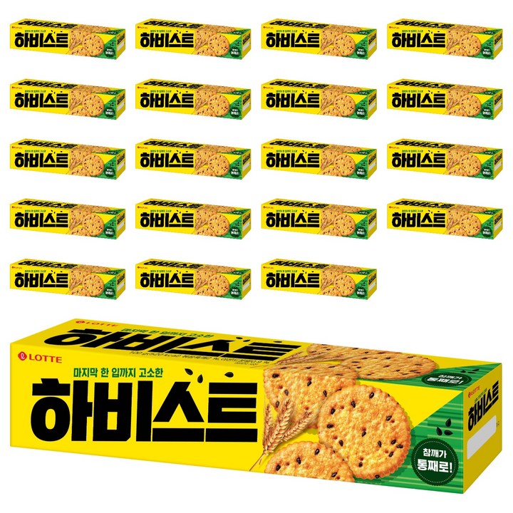롯데웰푸드 하비스트 오리지널, 100g, 20개