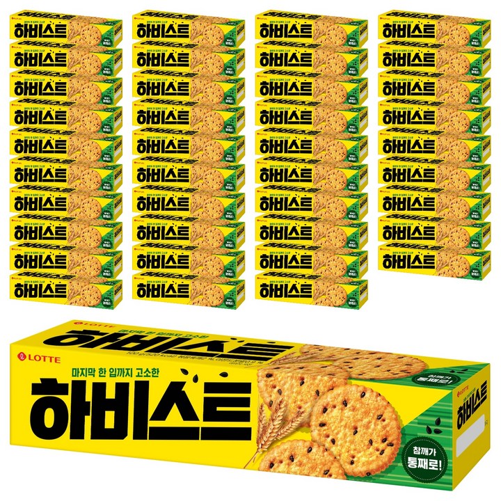 롯데웰푸드 하비스트 오리지널, 100g, 40개