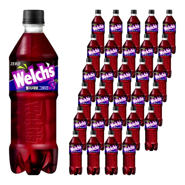 웰치스 제로 그레이프맛, 600ml, 36개