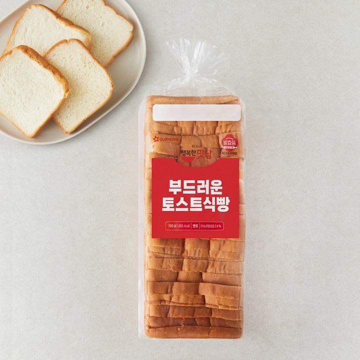아워홈 부드러운 토스트식빵, 700g, 1개