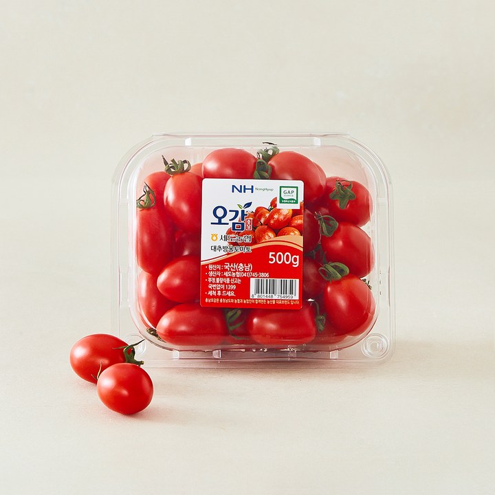 충남오감 세도농협 GAP 인증 대추방울토마토, 500g, 1박스