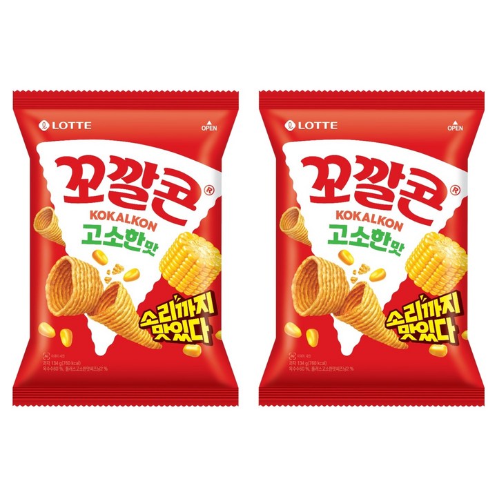 꼬깔콘 고소한맛, 134g, 2개
