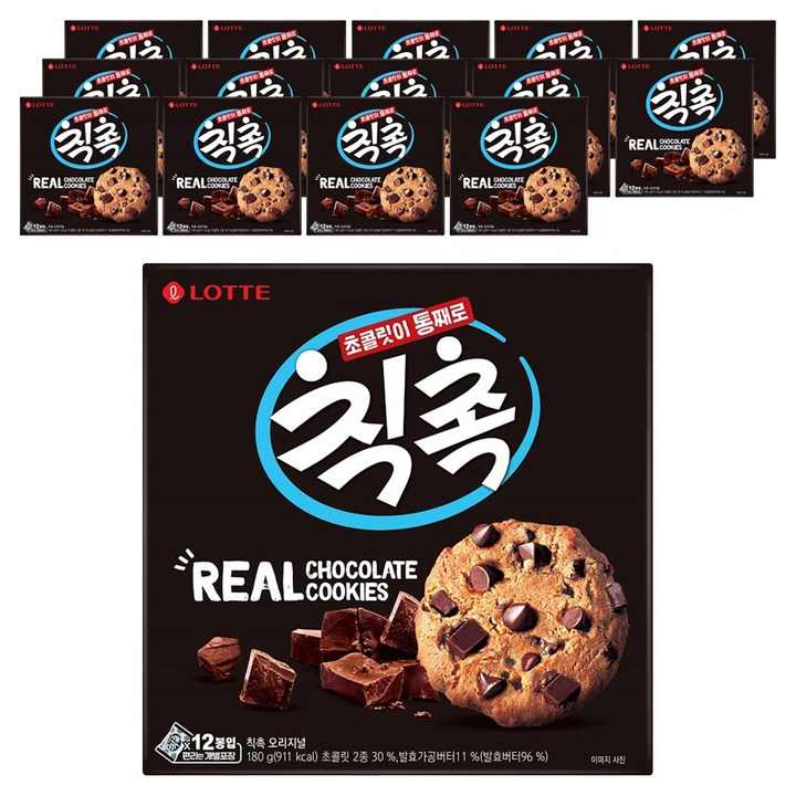롯데제과 칙촉 오리지널, 180g, 15개