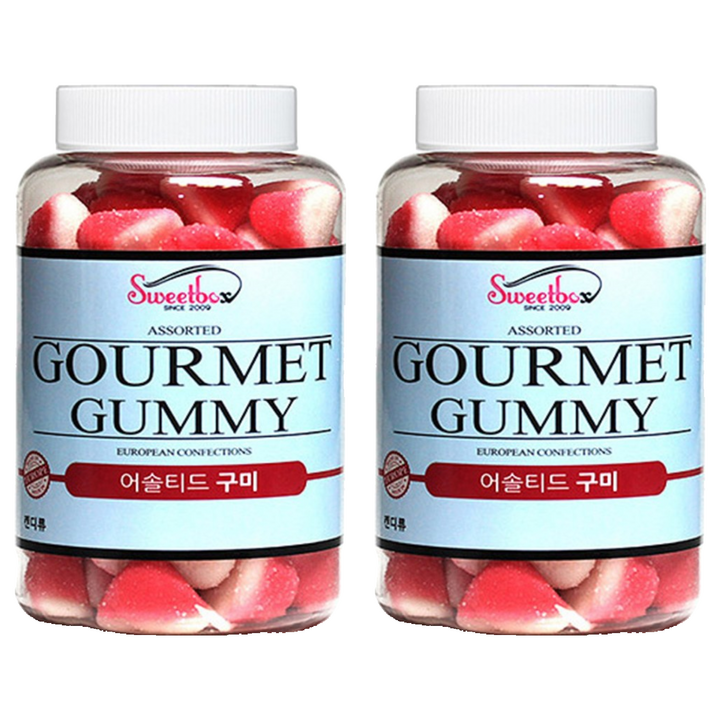 딸기 퍼프 젤리, 500g, 2개
