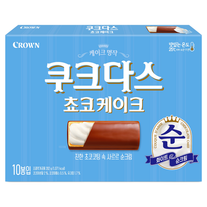 쿠크다스 쵸코케이크, 202g, 1개